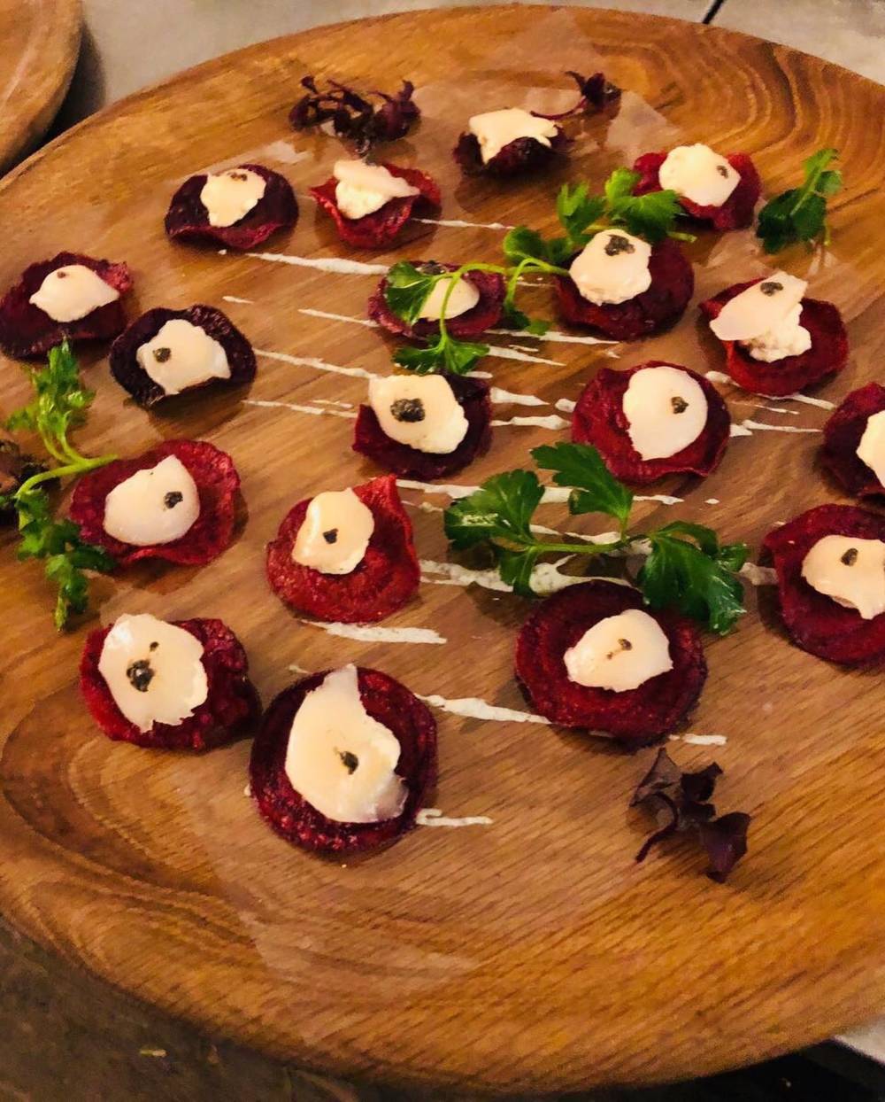 dessert sur planche